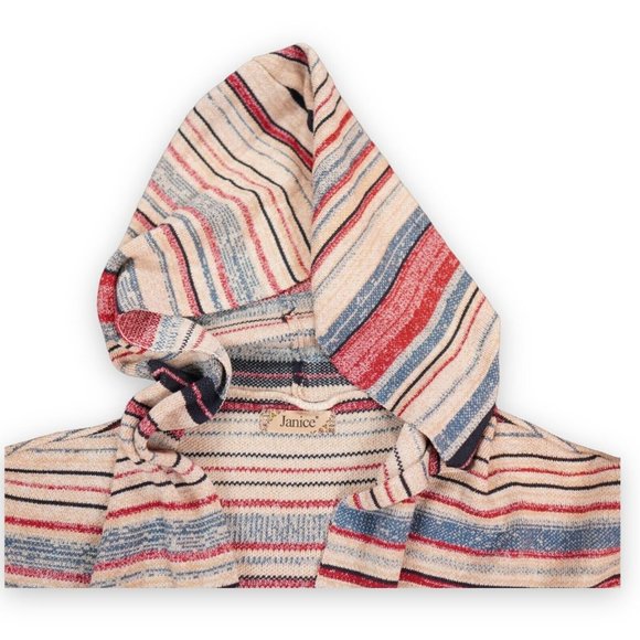 Janice Apparel Open Cardigan Womens Peach Black Aztek Southwest Soft Comfy - Picture 8 of 9